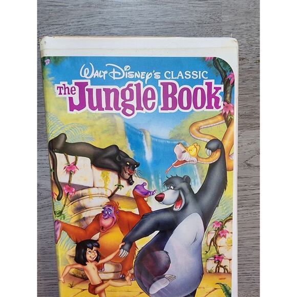 The Jungle Book Vintage Rare Black Diamond Classic Walt Disney VHS Spring Lead - Picture 2 of 16